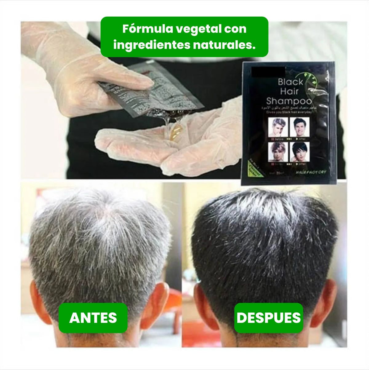 Shampoo Anticanas negro