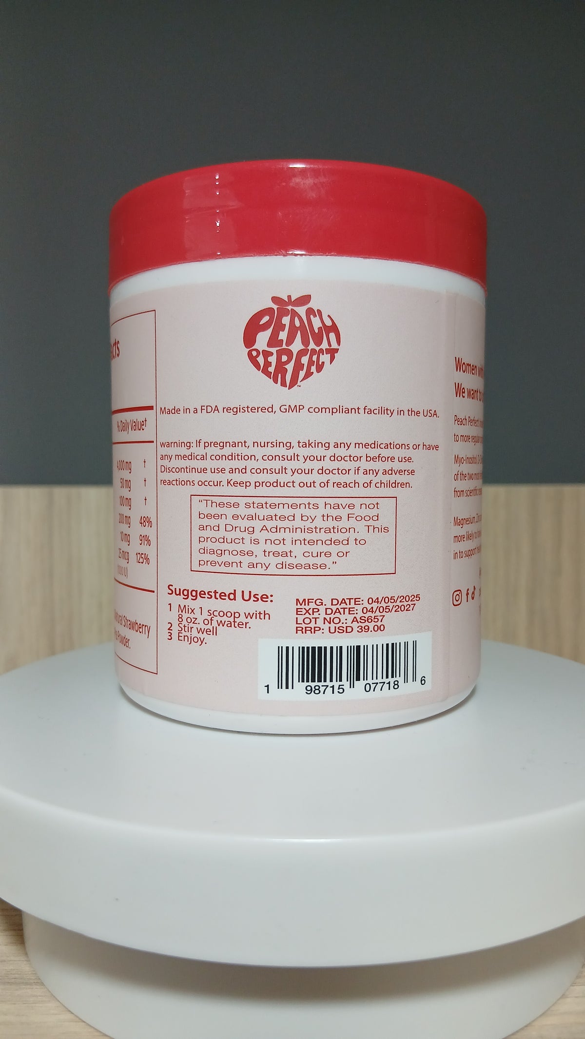Peach Perfect, Inositol Multivitaminico 135 g